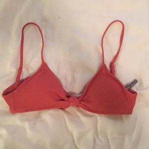Aerie coral bikini top